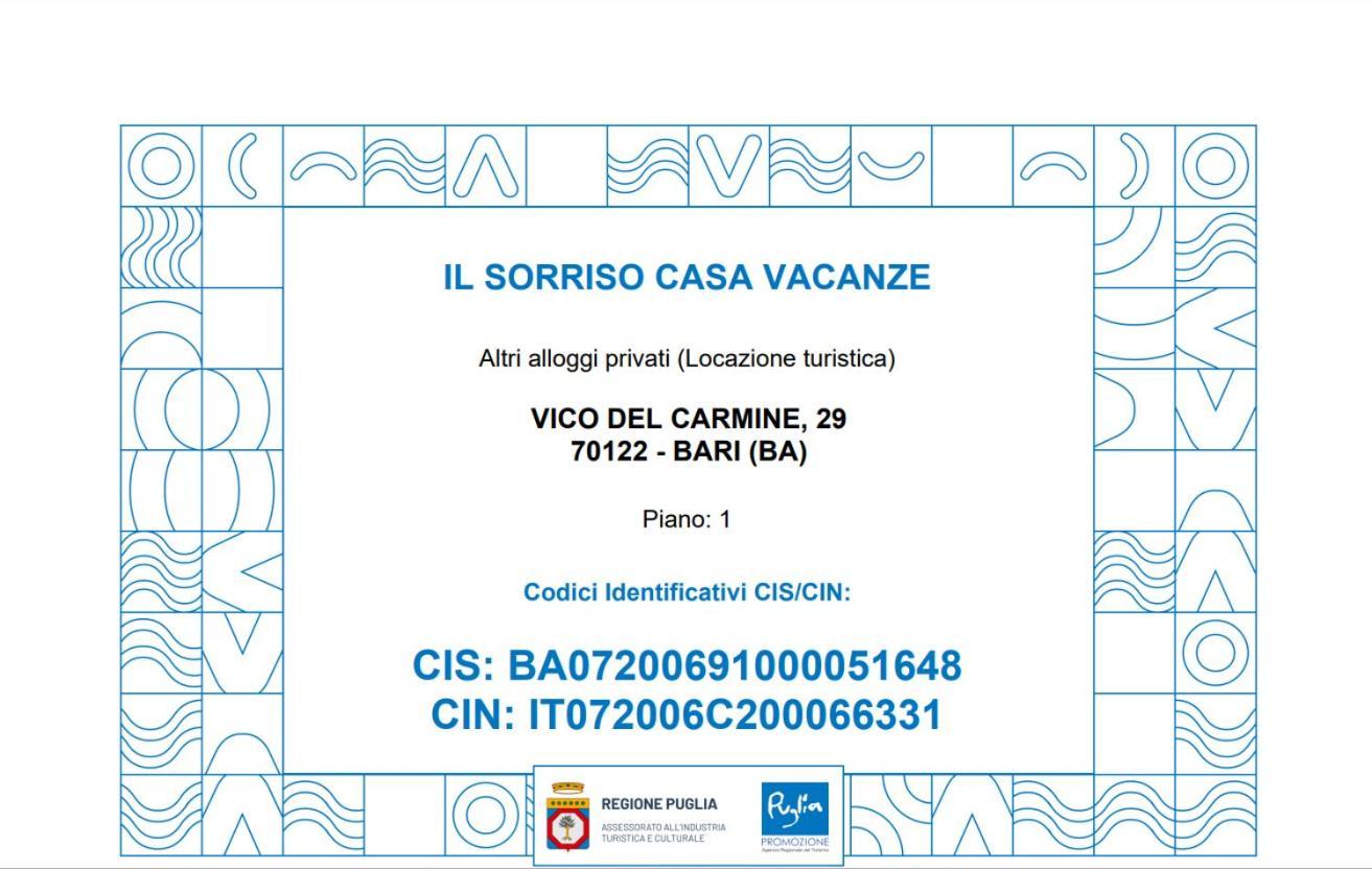 Il Sorriso Casa Vacanze Бари Екстериор снимка